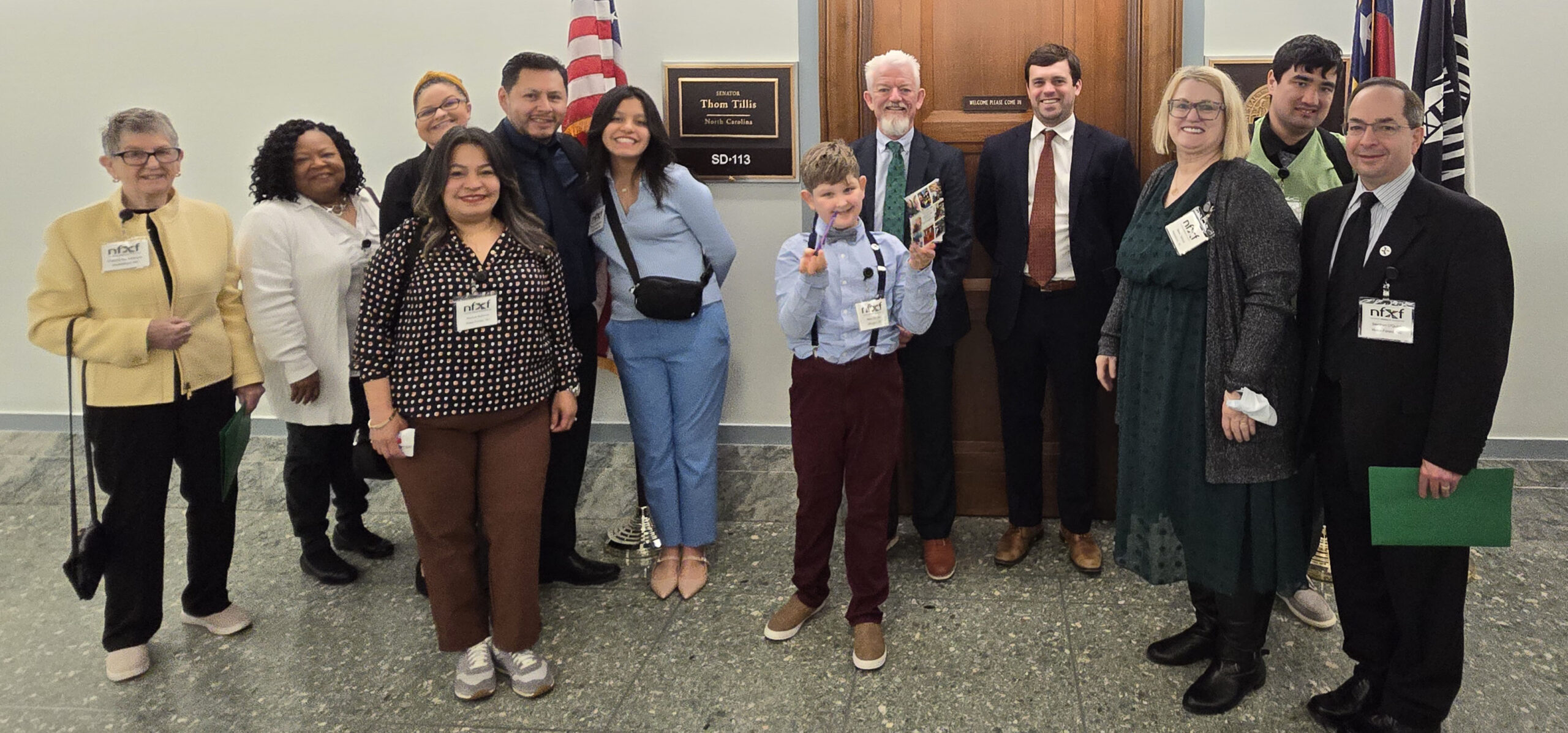 Patricia Macpherson, Evelma Covington, Brittney Tillman, Jessica Betanco, Juan and Evemarie Molliendo, Miles Tillman, Steve Strom, Legislative aide to Senator Thom Tillis Gray Rixey, Sarah Tamura, David Tamura, Dr. Stephen O'Quinn  