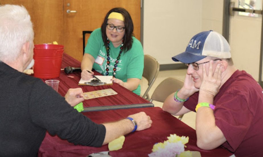 Board member Brittney Tillman served as the Bingo caller.