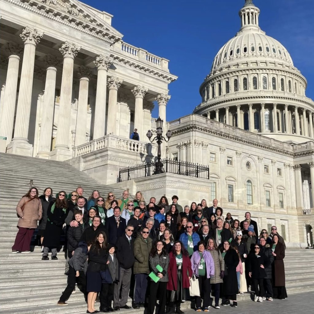 2026 advocates on the steps of the US Capitol ready to visit their elected officials.