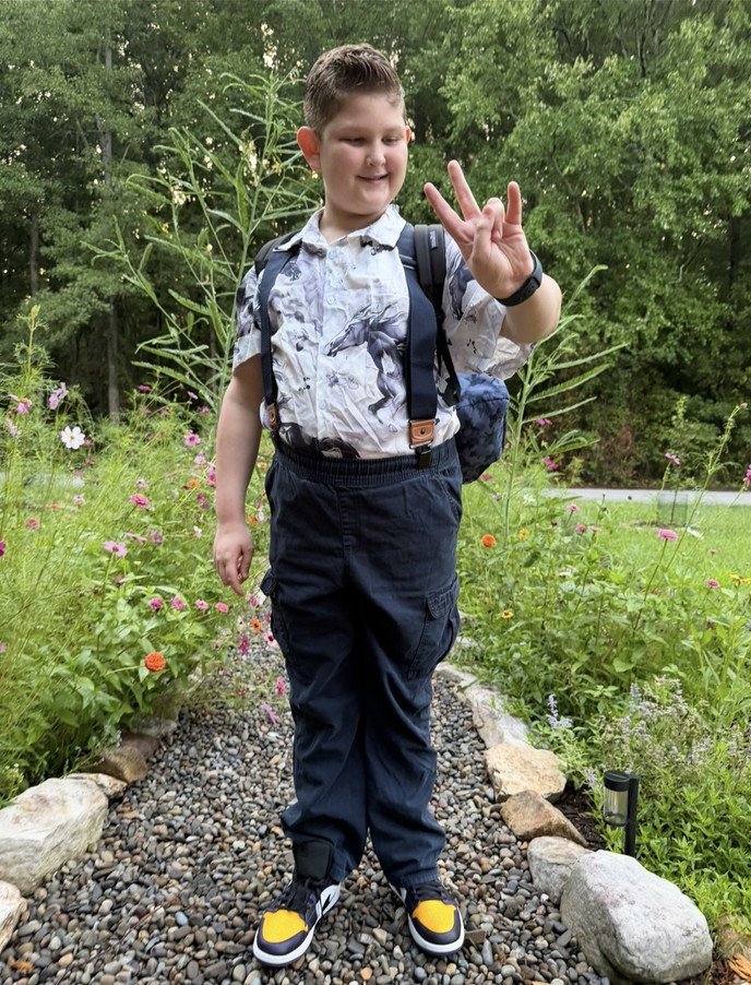 Miles Tillman's first day of seventh grade