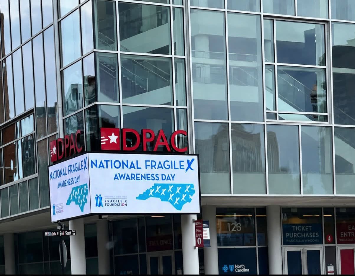 DPAC displayed NCFXF on its marquee.